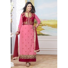 Salwar Kameez with floral embroidery work 